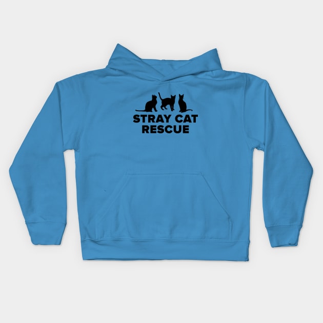 Stray Cat Rescue Kids Hoodie by anomalyalice